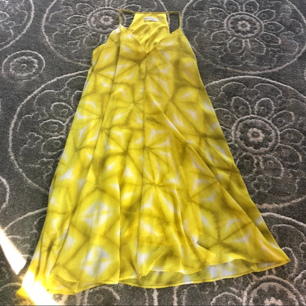 Calvin Klein Yellow Print Shift Dress